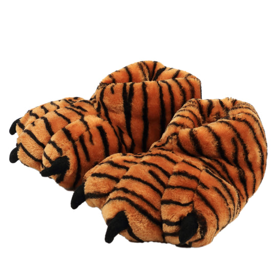 Aopuro Women Plush Animal Paw Slippers - Funny Novelty Bear Claw Plush Slippers with Memory Foam for Gifts, Halloween & Christmas