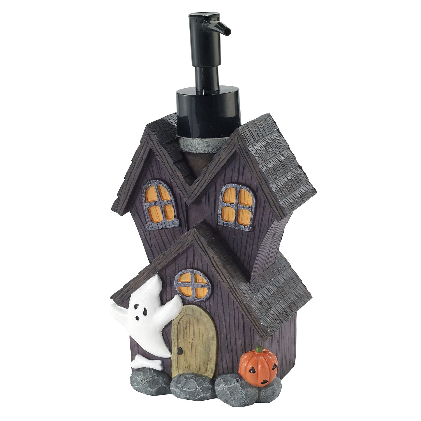 Avanti Linens - Soap Dispener/Lotion Pump, Guest Bathroom Essentials, Spooky House Inspired Bath Decor (Halloween Collection)