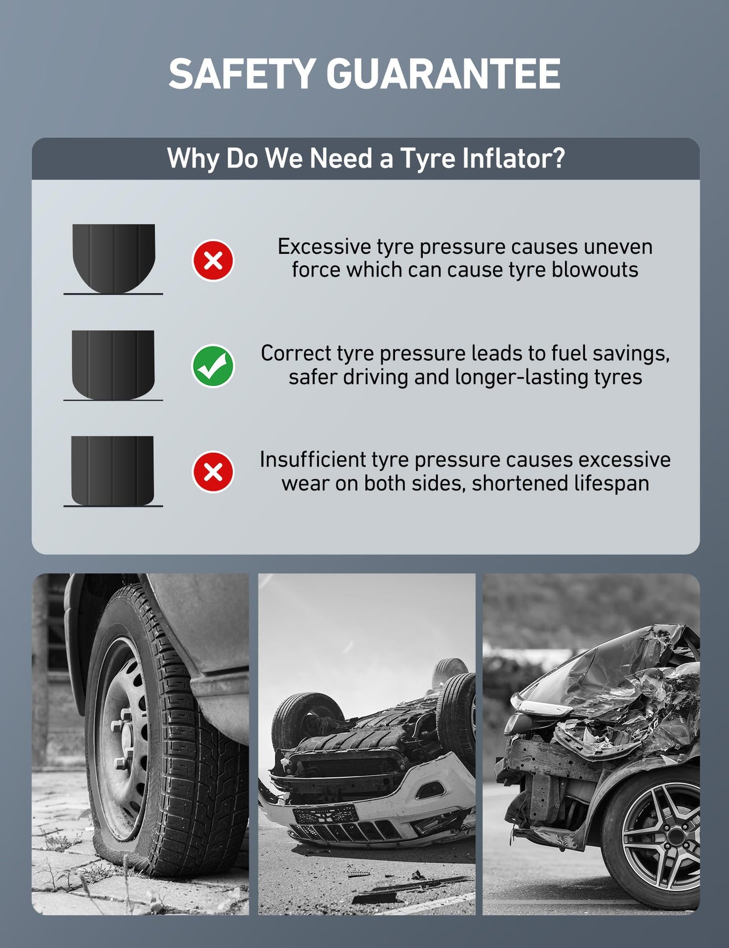 AstroAI Digital Tire Pressure Gauge with Inflator, 3-250 PSI Air Chuck & Compressor Accessories Heavy Duty with Quick Connect Coupler, 0.1 Display Resolution, 1pack