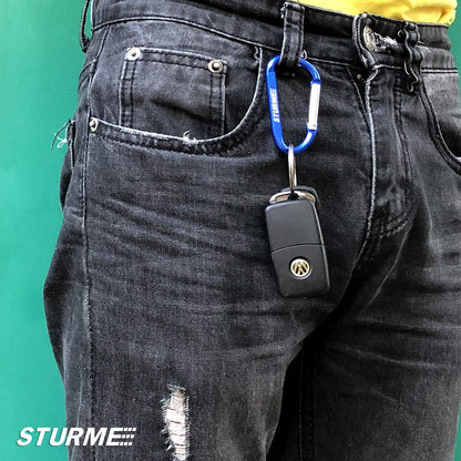 3" Aluminum D Ring Carabiners Clip D Shape Spring Loaded Gate Small Keychain Carabiner Clip Set for Outdoor Camping Mini Lock Snap Hooks Spring Link Key Chain Durable Improved 12 PCS (Assorted)