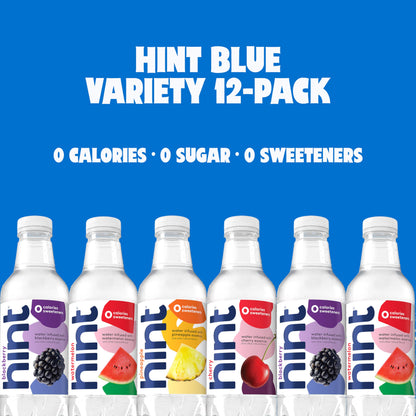 Hint Fruit-Infused Bottled Water, Best Sellers Variety Pack - Sugar Free Flavored Water with Zero Calories, Natural Fruit Essences, and No Artificial Sweeteners - 16 Fl Oz (Pack of 12)