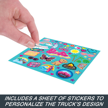 Barbie Hot Wheels RC SUV, Remote-Control Pink Vehicle That Fits 2 Fashion Dolls & Accessories, Includes Kid-Applied Stickers for Customization