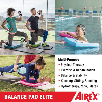AIREX Balance Pad – Stability Trainer for Balance, Stretching, Physical Therapy, Exercise, Mobility, Rehabilitation and Core Training Non-Slip Closed Cell Foam Premium Balance Pad