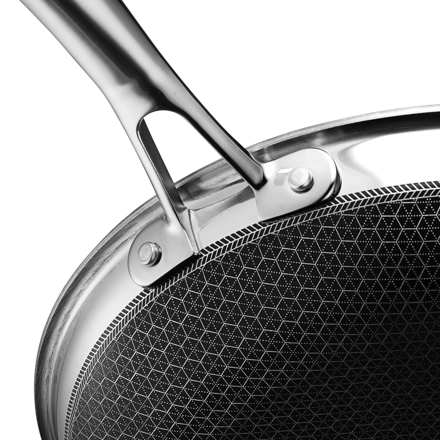 HexClad Hybrid Nonstick 10-Inch Frying Pan, Stay-Cool Handle, Dishwasher-Friendly, Oven-Safe Up to 900°F, Induction Ready, Compatible with All Cooktops