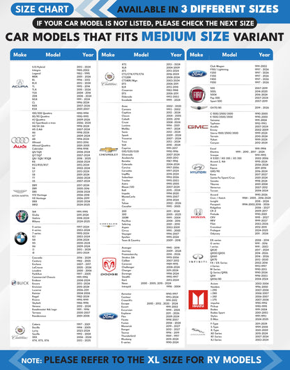 Autovir Car Windshield Sun Shade Foldable | Front Windshield Shade for Sun, Heat and UV Rays | Sunshade for Car Front Window and Interior Sun Protection | Medium (28 x 31 inches)