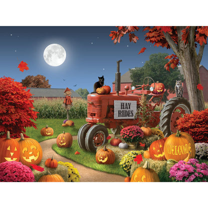 Bits and Pieces – Large 300 Piece Jigsaw Puzzle for Adults – ‘Happy Hollow’ –Halloween Jigsaw Puzzle by Artist Alan Giana …, Completed Puzzle Size: 18" x 24"