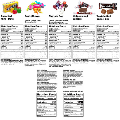 Assortit Holiday Special Bulk Candy Mix 11.25 Lb Starbursts FaveReds And Skittles Original And Wild Berry Tootsie Rolls Juniors Tootsie Snack Bars Tootsie Mini Dots Tootsie Pops Fruit Rolls 450+ Ct (180.4 Oz)