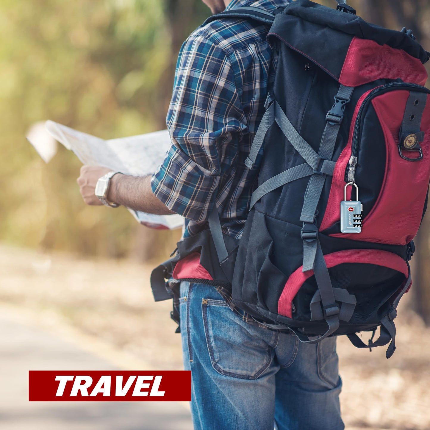 BV TSA Accepted Luggage Travel Lock, Set-Your-Own Combination Lock for School Gym Locker, Luggage Suitcase Baggage Locks, Filing Cabinets, Toolbox, Case (Arctic Blue, 2 Pack)