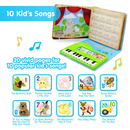 BEST LEARNING My First Piano Book - Educational Musical Toy for Toddlers Kids Ages 3-5 Years - Ideal 3, 4 Year Old Boy or Girl Birthday Present