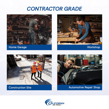 California Air Tools CAT-1P1060S Light & Quiet Portable Air Compressor, Lightweight, Ultra Quiet, Oil-Free, 1 Gallon Steel Tank, .6 HP, 56 dBA Noise Level, Silver