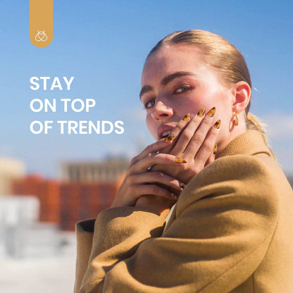 Beetles Fall Gel Polish with Blooming Gel - Amber Attraction 5 Colors Brown Gel Polish White Wine Fall Color Nail Polish Set Clear Blooming Polish Soak Off Uv Nail Art Gfit Set for Women