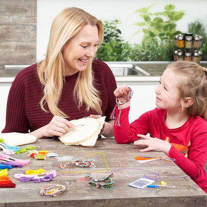 Avenfair Embroidery Threads 50 Skeins per Pack, Multi Color Embroidery Floss, Cross Stitch Threads, Friendship Bracelet Thread, with Free Needles, Floss Bobbins (50 Colors)