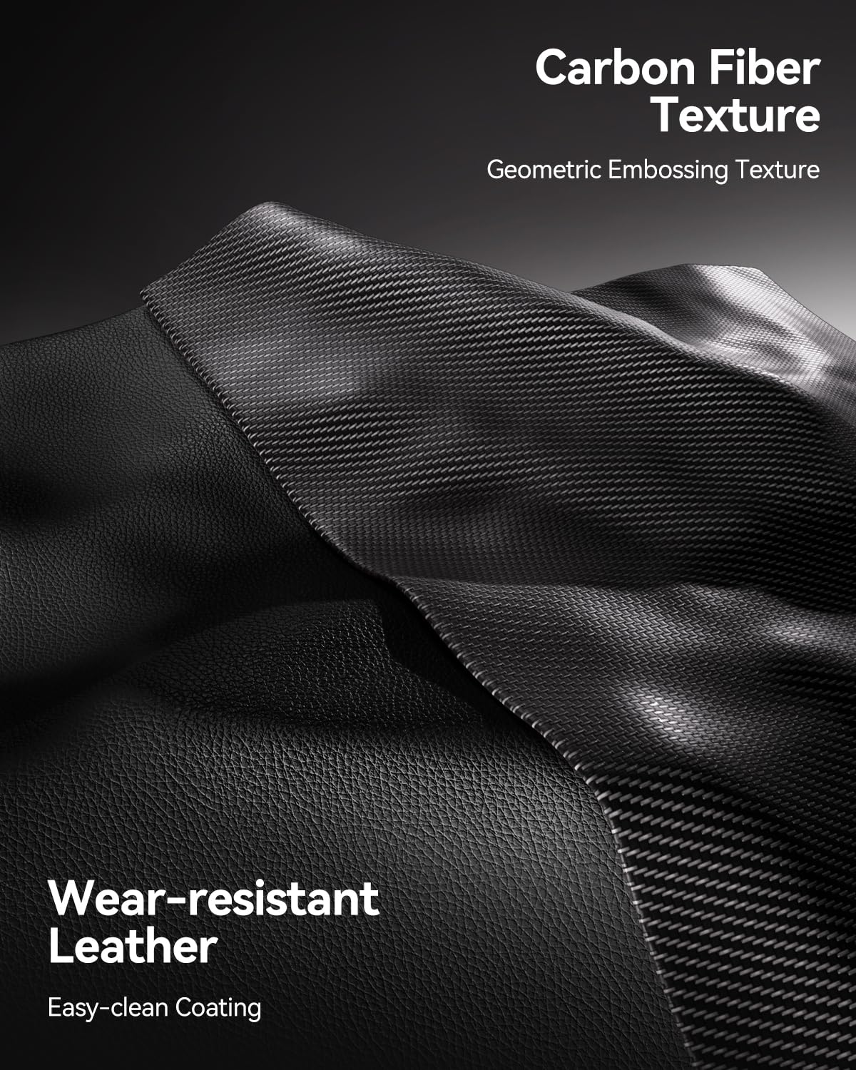 AutoFull C3 Gaming Chair, Racing Style Gaming Chair with Ergonomic Lumbar Support,Adjustable High Back PU Leather PC Chair with Footrest,Black