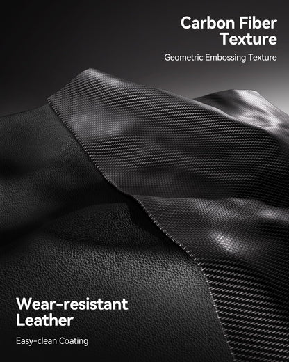 AutoFull C3 Gaming Chair, Racing Style Gaming Chair with Ergonomic Lumbar Support,Adjustable High Back PU Leather PC Chair with Footrest,Black