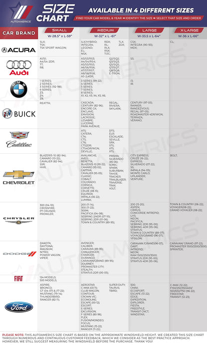 Autoamerics 1-Piece Windshield Sun Shade B&W American Flag USA Patriotic Design - Foldable Car Fits Easily to SUV & Truck Vehicles UV Ray Blocker Keeps Your Vehicle Cool Large