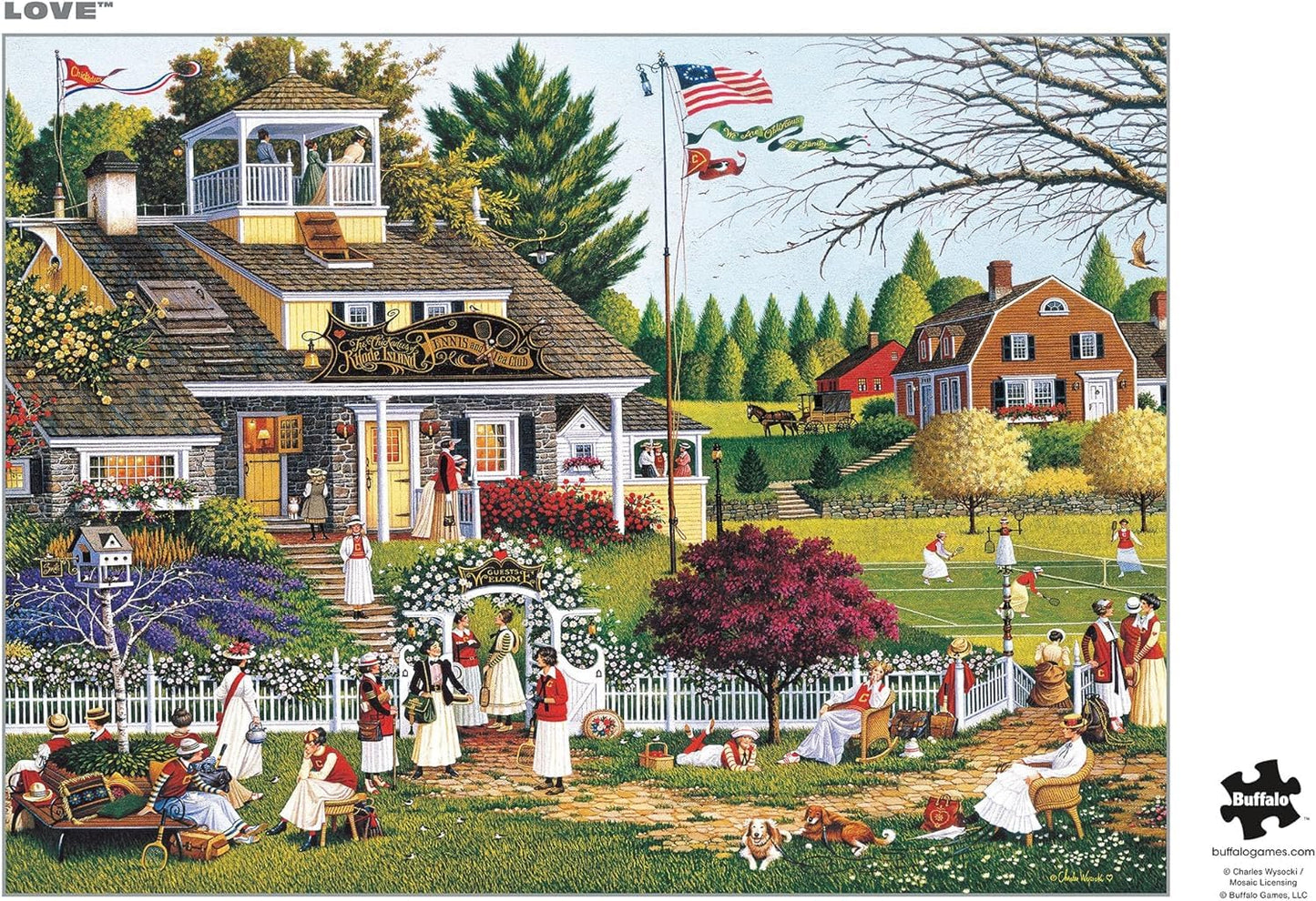 Buffalo Games - Silver Select - Charles Wysocki - Charles Wysocki - Love - 1000 Piece Jigsaw Puzzle for Adults - Challenging Puzzle Perfect for Game Night - Finished Size is 26.75 x 19.75