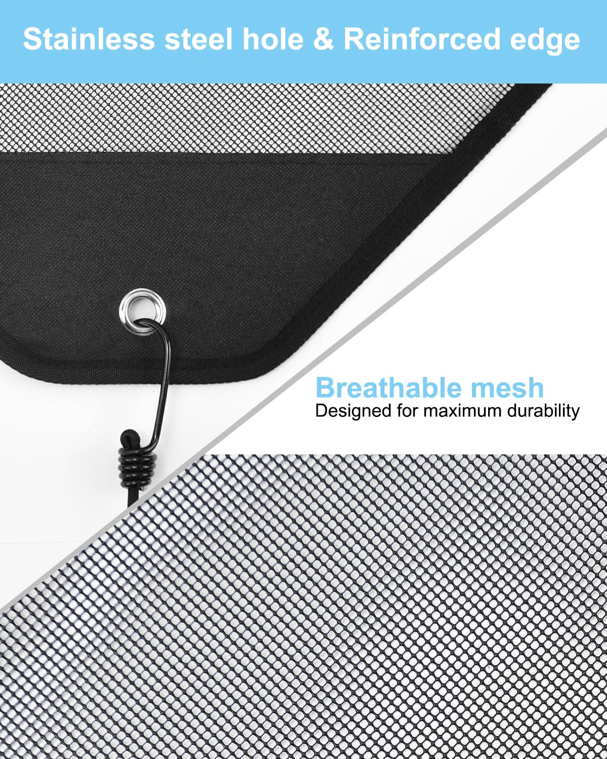 Aucanla Air Conditioner Covers for Outside Units, 28" x 28" Central AC Cover, Top Universal Mesh Cover Defender for All Seasons