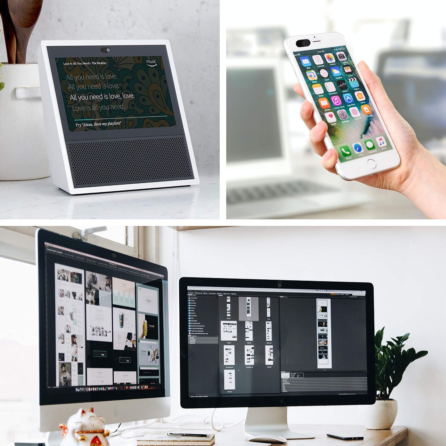 imluckies Laptop Camera Cover Slide, 0.023 inch Ultra-Thin Design, Invisible Design, Camera Cover, Physical Anti-Peeping, for Laptop Computer, MacBook Pro/Air iMac iPad Tablet [2 Pack Black]