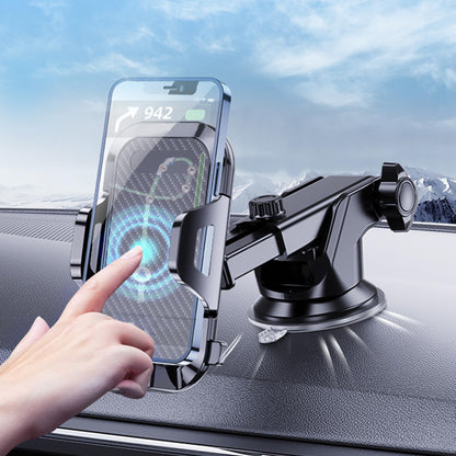 3-in-1 Car Phone Holder Mount Powerful Suction Phone Mount for Car Dashboard Air Vent Windshield,for All iPhone Android Phone (Black)
