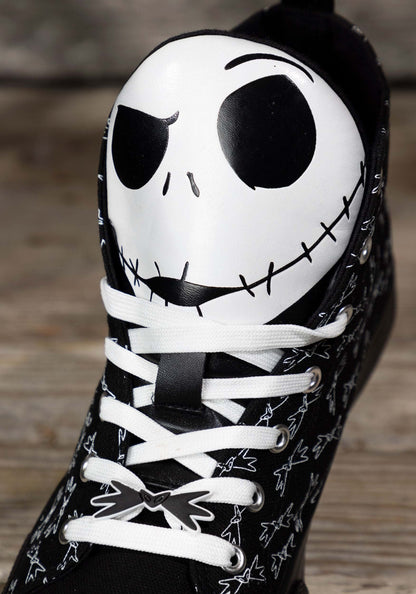 Adult Nightmare Before Christmas Jack Skellington Shoes | Officially Licensed Disney High Top Unisex Sneakers
