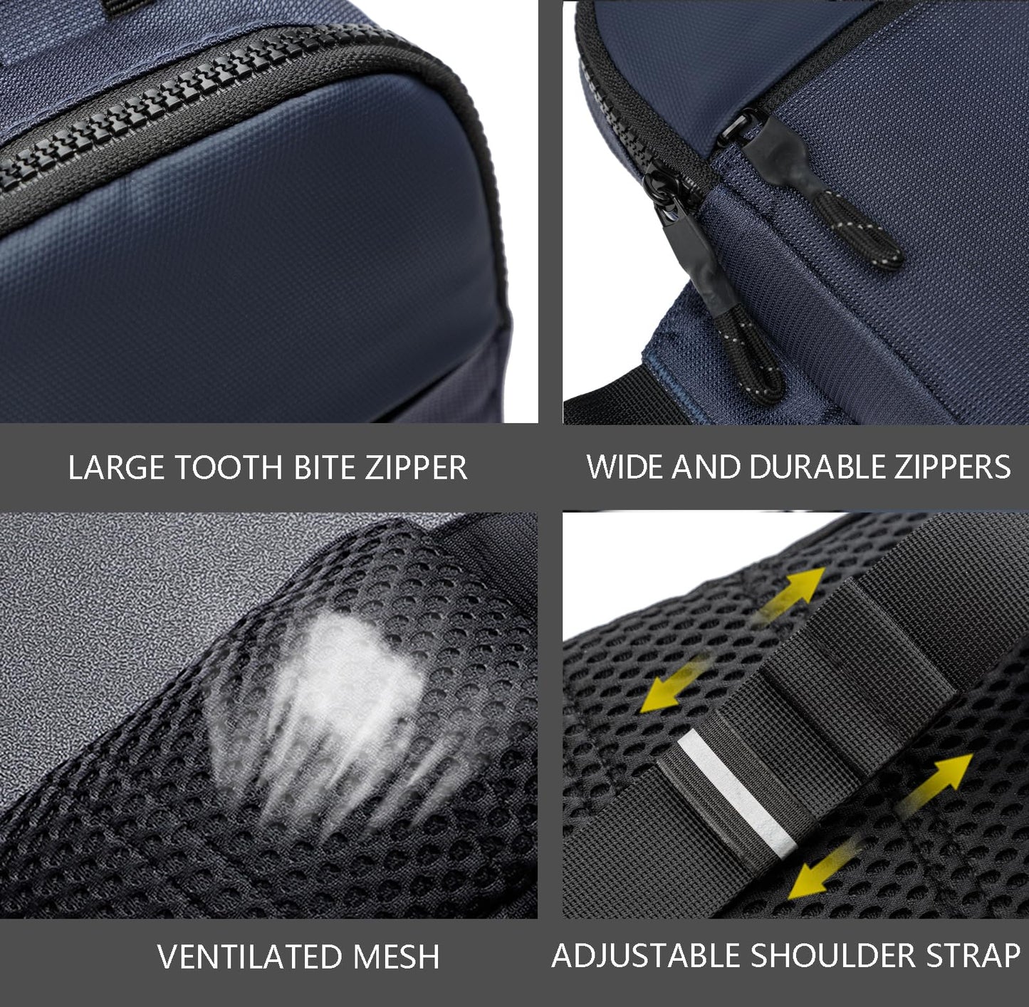 higouta Mini Sling Bag for Men Women, Waterproof Utility Crossbody Backpack Chest Bag for Hiking Travel Sports Running