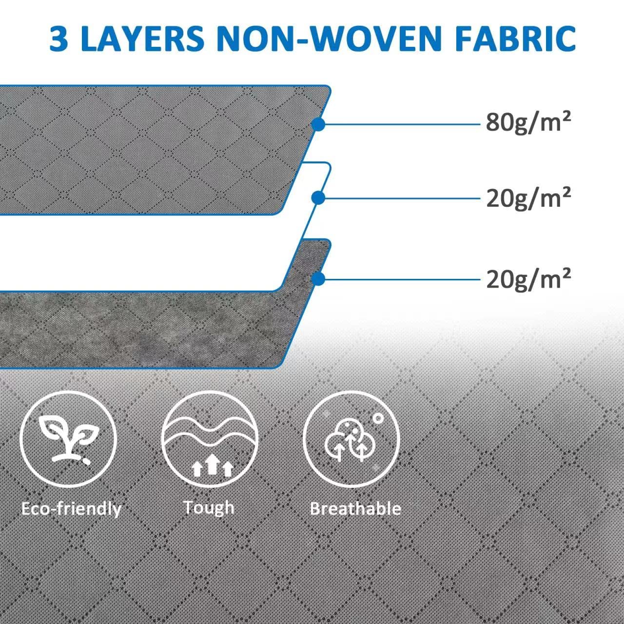 Amazon Basics Foldable Large Zipper Storage Bag Organizer Cubes with Clear Window & Handles, 3-Pack, Gray