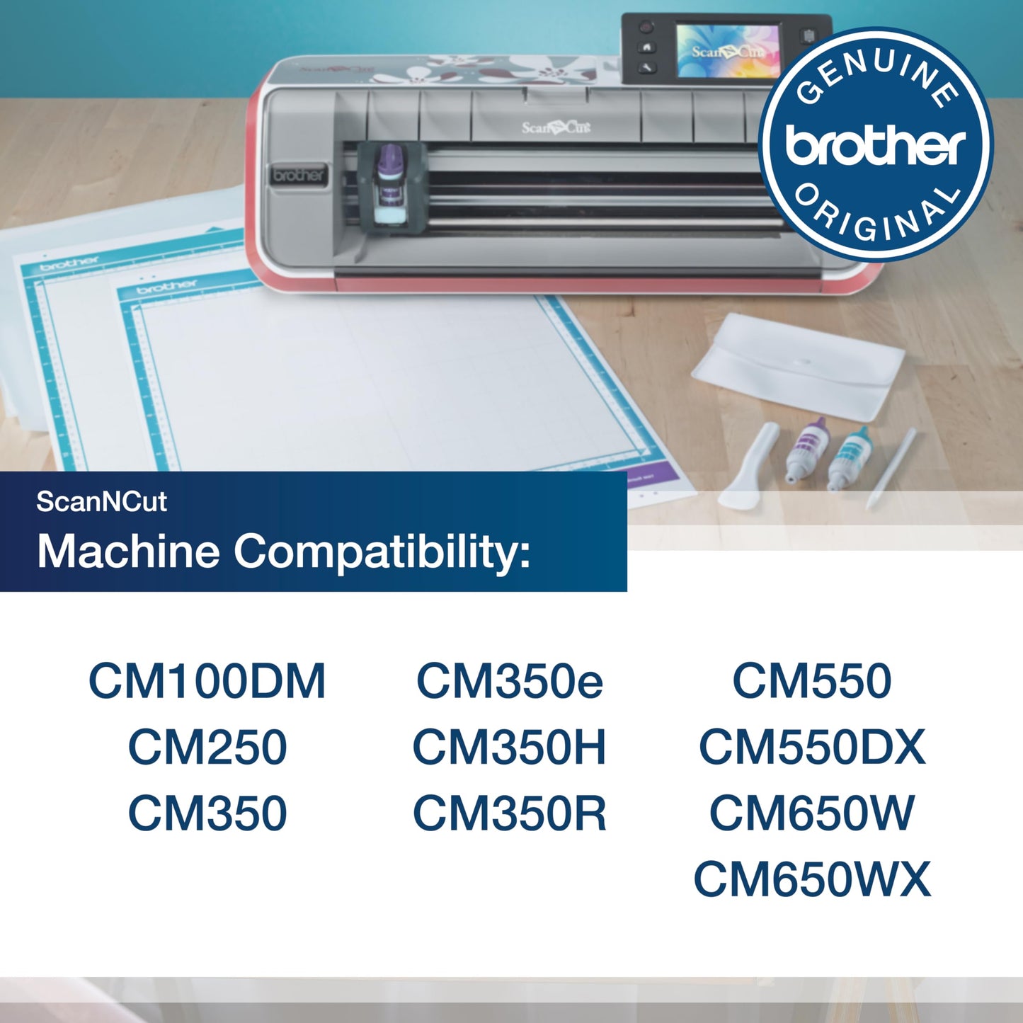 Brother ScanNCut Mat CAMATS12, 12" x 12" Scanning Mat, Non-Tack to Convert Materials into Custom Designs ( Packaging May Vary )