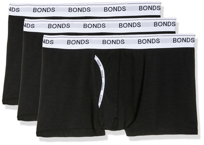 Bonds Mens Underwear Cotton Blend Guyfront Trunk (3 Pack)