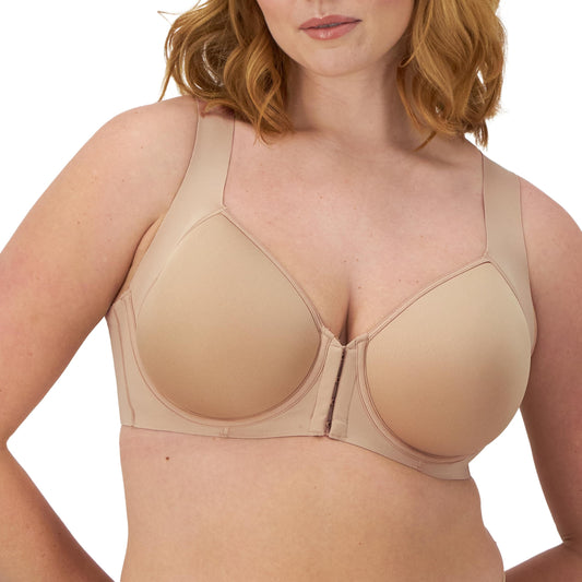 Bali Women's One Smooth U Posture Boost W/Eversmooth Back Underwire Bra, Nude, 40D