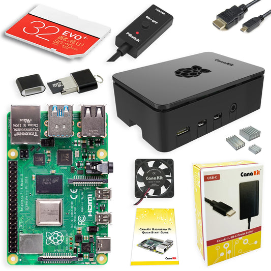CanaKit Raspberry Pi 4 4GB Starter PRO Kit - 4GB RAM