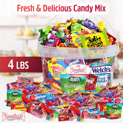 Bulk Candy Variety Pack - Assorted Box - Gift for Birthday Party, Kids, College Students & Adults (4 Pound)