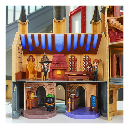 Wizarding World Harry Potter, Magical Minis Exclusive Deluxe Hogwarts Castle, 3 Classroom Playsets, 22 Accessories, 3 Figures, Lights and Sounds