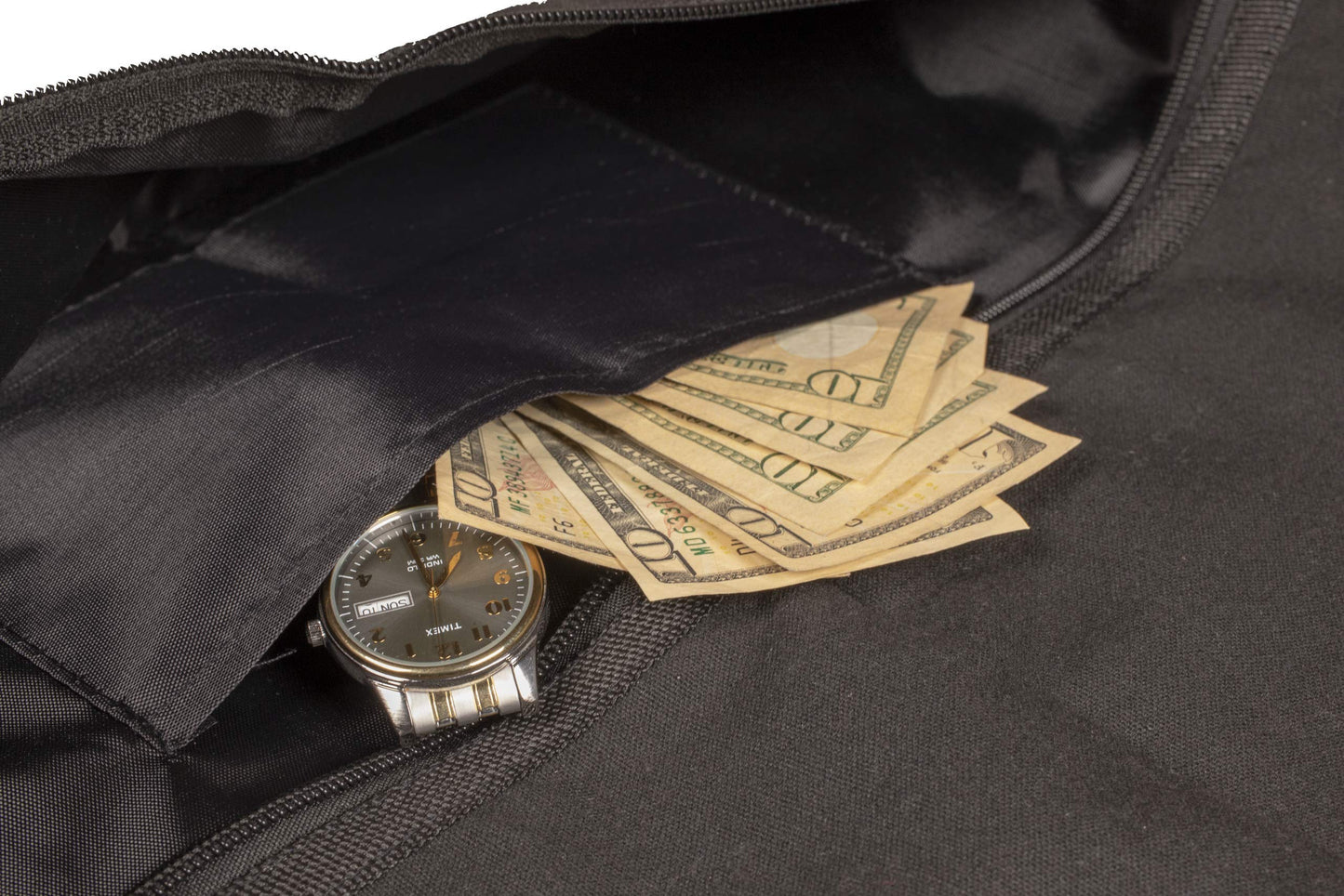 Hanger Diversion Safe by Stash-it, Hidden Pocket Safe, Fits Under Hanging Clothes with Pocket to Hide Valuables for Home or Travel