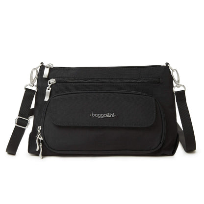 Baggallini Womens Original RFID Everyday Crossbody Bag