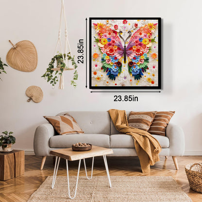Butterfly Puzzles for Adults 1000 Pieces, Challenging Colorful Flower Butterflies Puzzles with Paper Art, Difficult Animal Plant Jigsaw Puzzles for Adults
