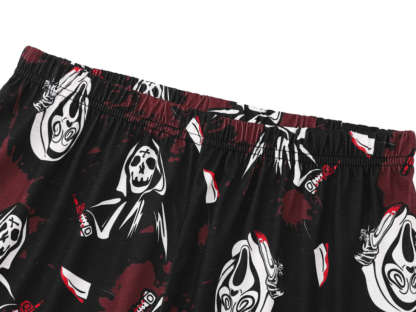 Beezizac Cool Holiday Pajama for Boys - Screaming Ghost Pull-on Long Sleeves & Pants Set 2-PC Soft PJ Kids Size 12