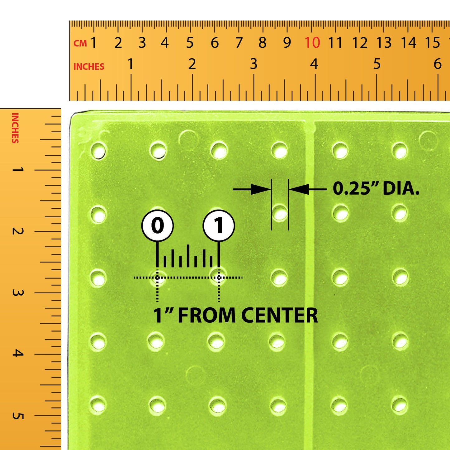 Azar Displays 771620-GRE Plastic Pegboard for Wall Organization - Garage Tool Organizer Wall Mount (Pack of 2) - 1-Sided Durable Wall Panel Organizer (16” W x 20” H x 1” D) - Garage Organizer (Green)