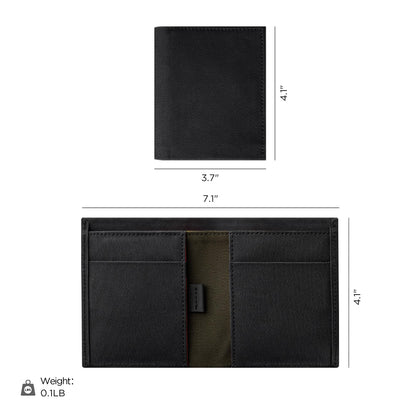 ALPAKA Ark Bifold Cash Wallet - Minimalist Front Pocket Wallet for Men Daily Use,Magnetic Closure for Security with RFID Blocking,Holds 8-12 Cards Plus Cash,Weatherproof Fabric,Black Axoflux 300D