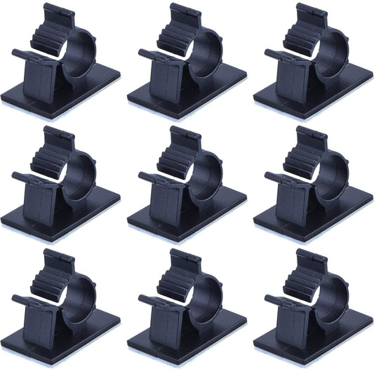 50 Pcs Wire Clips Adhesive Wire Clamps Black Cable Clips Nylon Wire Adjustable Cable Clips Adhesive Cable Management Clips Adjustable Clamp