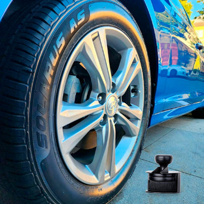 BABYSHEEP Car Tire Shine Applicator,Vegan Tire Shine Brush with Stand for Auto Detailing Cleaning Service (Black)