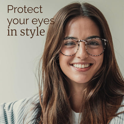 IBOANN Blue Light Glasses for Woman/Men, Fashion Blue Light Glasses Men, Fake Glasses for Computer Eye Strain