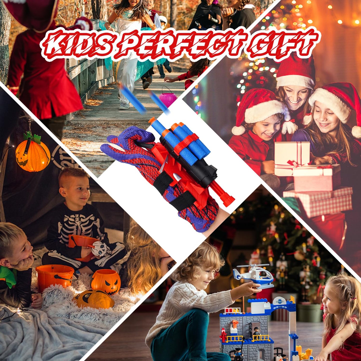 Wiifyly Spider Web Gloves Shooters Costume Toy for Kids Girl Boys Cosplay Launcher Action Figure (1)