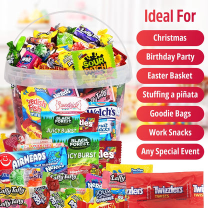 Bulk Candy Variety Pack - Assorted Box - Gift for Birthday Party, Kids, College Students & Adults (4 Pound)
