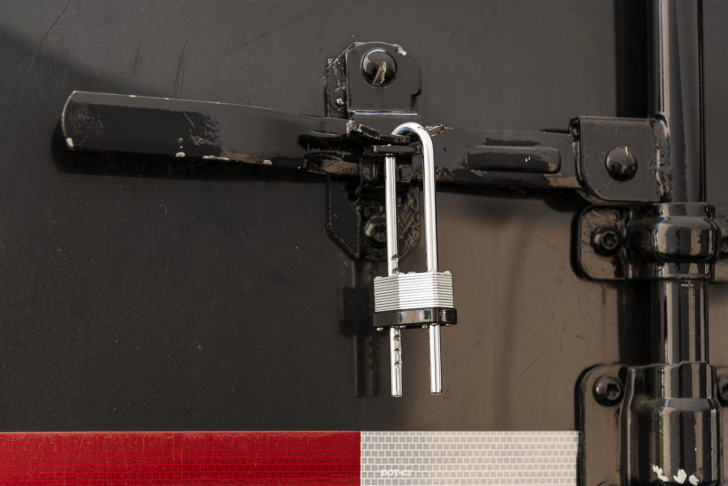 BRINKS - 44mm Laminated Steel Keyed Padlock with Adjustable Shackle - Chrome Plated with Hardened Steel Shackle