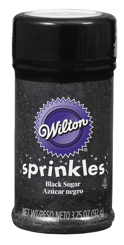 Wilton Sparkling Sugar Decorating Sprinkles, 3.25 oz., Black