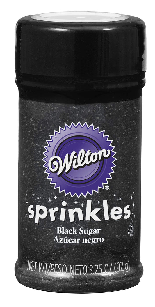 Wilton Sparkling Sugar Decorating Sprinkles, 3.25 oz., Black