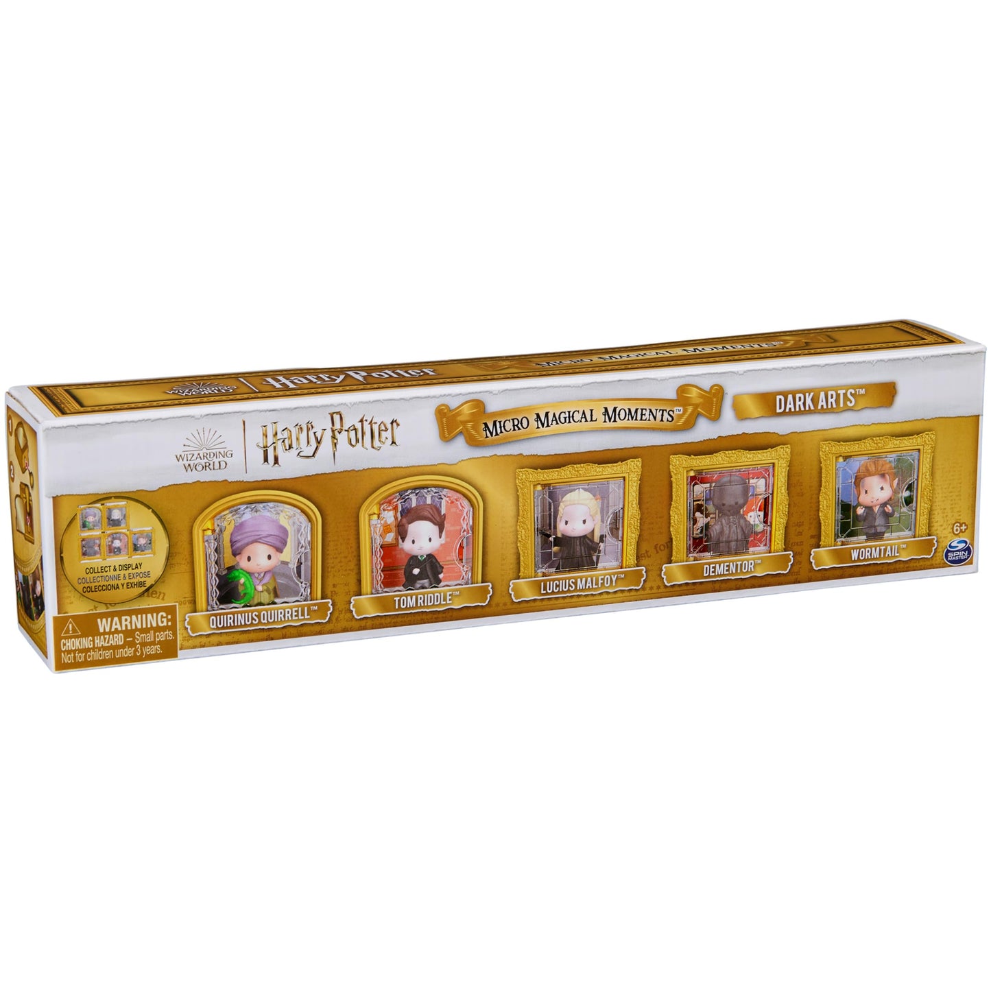 Wizarding World Harry Potter, Micro Magical Moments Dark Arts 5-Pack Figures Set & Display Cases (Amazon Exclusive), Kids Toys for Ages 6 and up