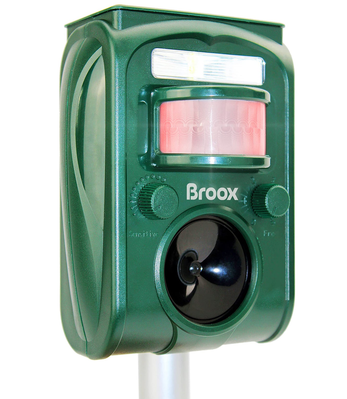 Broox 2025 Upgraded Solar Animal Repellent, Cat Repellent Outdoor, Squirrel Repellent, Deer Repellent, Ultrasonic pest Repeller, IP65 Waterproof, Motion Detection, Dog, Raccoon, Skunk, Rabbit, Rodent