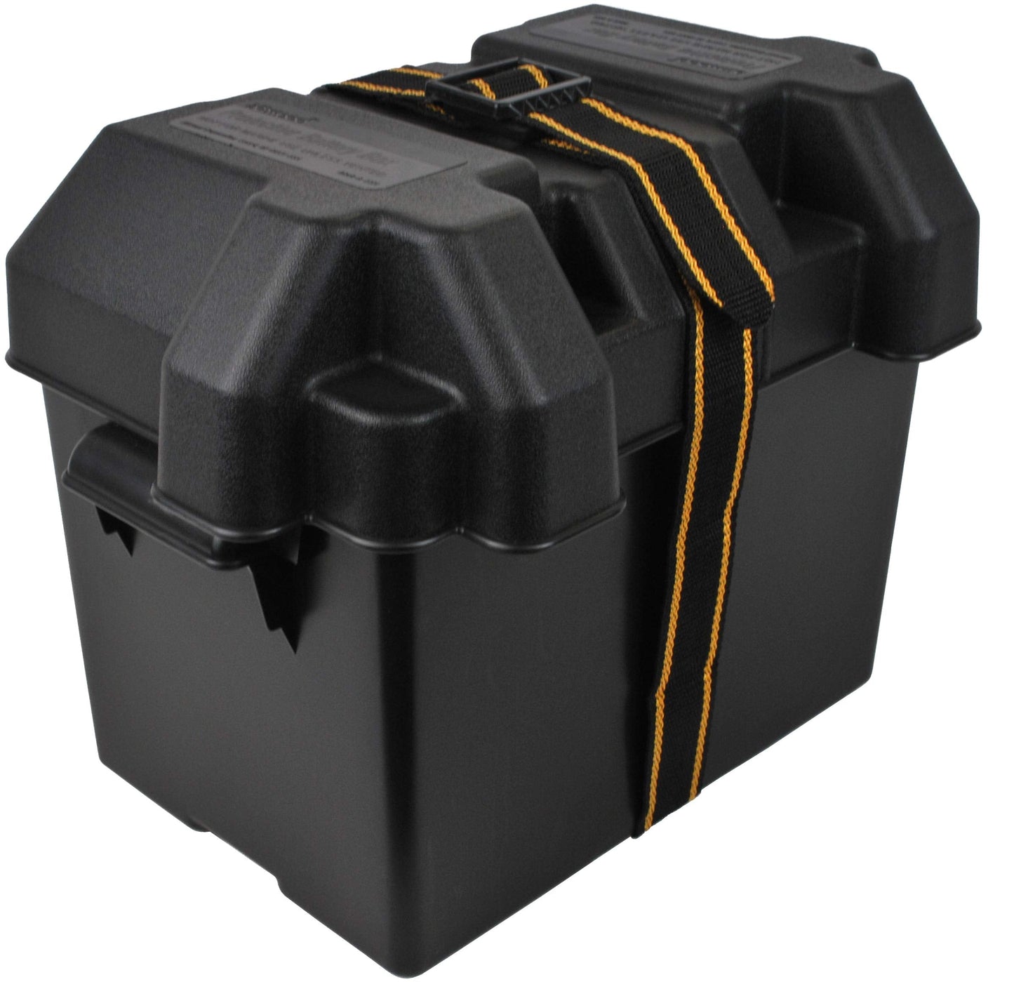 attwood 9069-1 Standard Acid-Resistant Series 24 Non-Vented Marine Boat Battery Box, Black, One Size