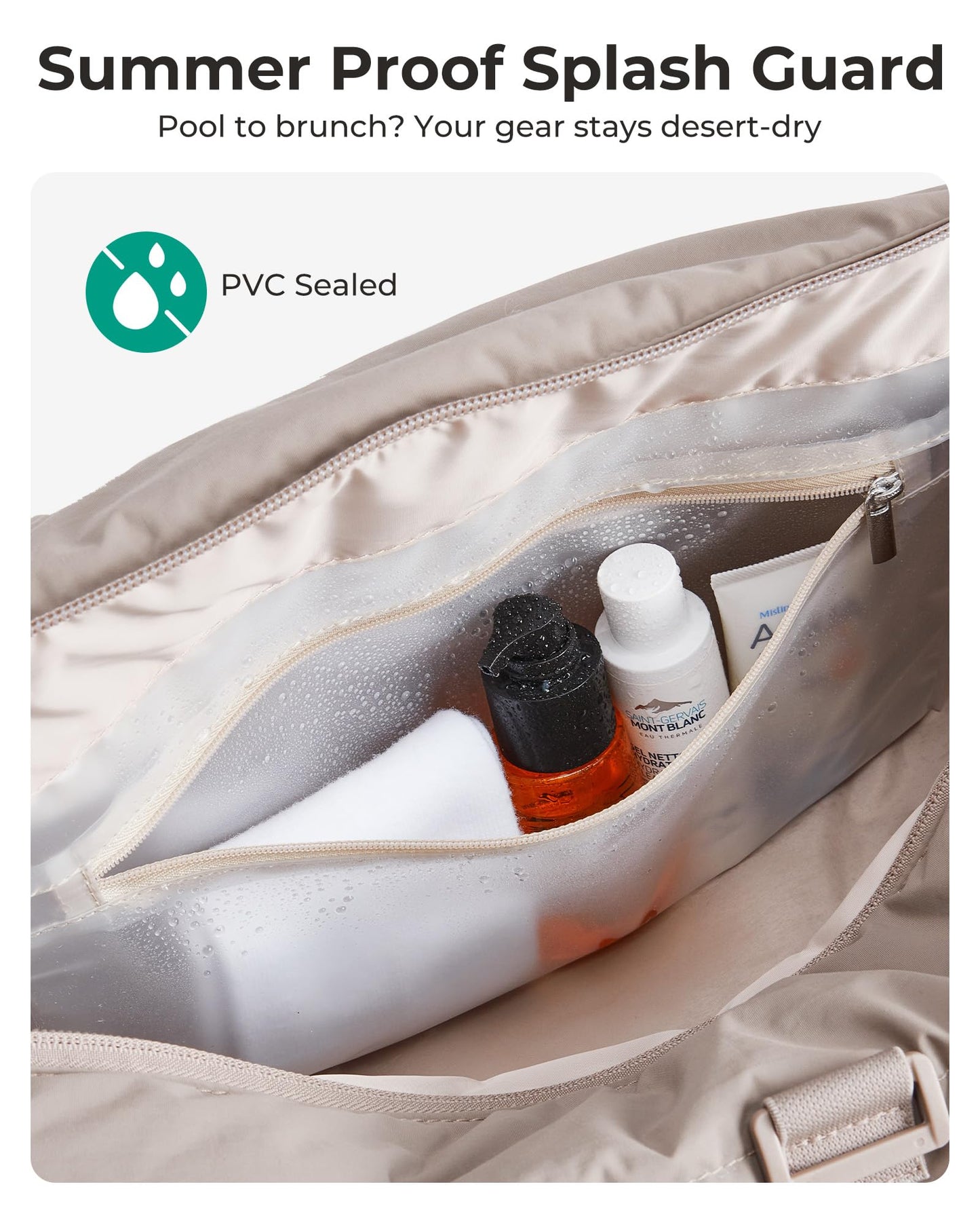 BAGSMART Gym Bag for Women, Yoga Mat Duffle Bag with Wet & Dry Pocket, Quilted Sports Bag for Weekend/Swimming, Candy Pink